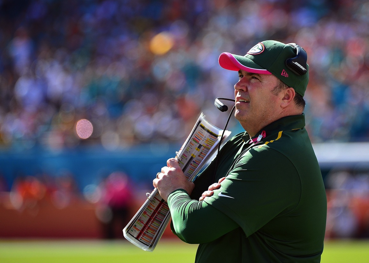 Green Bay Packers head coach Mike McCarthy by Steve Mitchell—USA TODAY Sports.